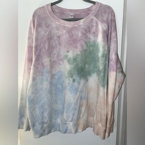 Old Navy Tie-Dye Sweatshirt - Pink, Green, Blue